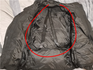 羽绒服里面的背带是干嘛的 !