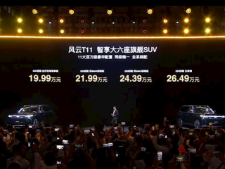 理想问界结合体 奇瑞全尺寸新能源SUV风云T11开售：19.99万起 !