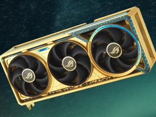 用了6.5克真黄金！华硕推出ROG RTX 5080 Dhahab显卡：外观同样奢华 ！