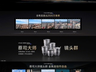 vivo X300 Ultra搭载蔡司大师镜头群：14mm-400mm全焦段直出2500万像素 ！