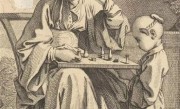 250年前法国画家幻想的中国 丹凤眼美女下国际象棋 ！