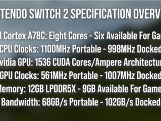 Switch 2完整频率确认！主机模式下CPU 998MHz、GPU 1007MHz ！