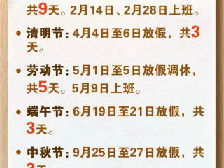 五一假今日结束 还有45天又放假了！今年端午连放三天不调休 ！