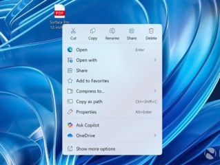 微软为Win11右键菜单增加新选项：可直接“询问Copilot” !