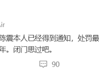 陈震最终处罚结果被曝：即日起全网禁言180天 停用盈利权限一年 ！