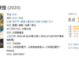 豆瓣8.6 中国奇谭首部动画电影《浪浪山小妖怪》票房破亿 !