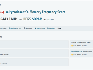 内存超频新世界记录诞生！惊人的DDR5-12886MT/s !