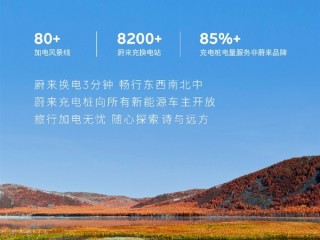 李斌：蔚来充电站布局数量行业第一 超85%电量充给其他品牌 !