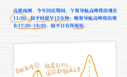 高德扫街榜发出2025国庆首次提示：错峰吃行 ！
