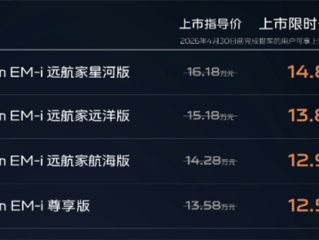 纯电续航升级至225km！吉利银河星耀8远航家上市：12.58万起 ！