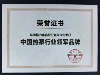 8项国际领先 格力连续9年荣获“热泵行业领军品牌” !