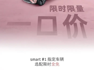 14.99万起买奔驰！smart精灵#1/3推限时限量一口价 ！