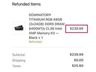 48GB DDR5标价1680元遭疯抢：却被海盗船全部砍单！甩锅系统错误 ！