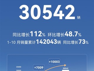 北汽新能源10月卖出30542辆:极狐汽车首次跻身2万俱乐部!